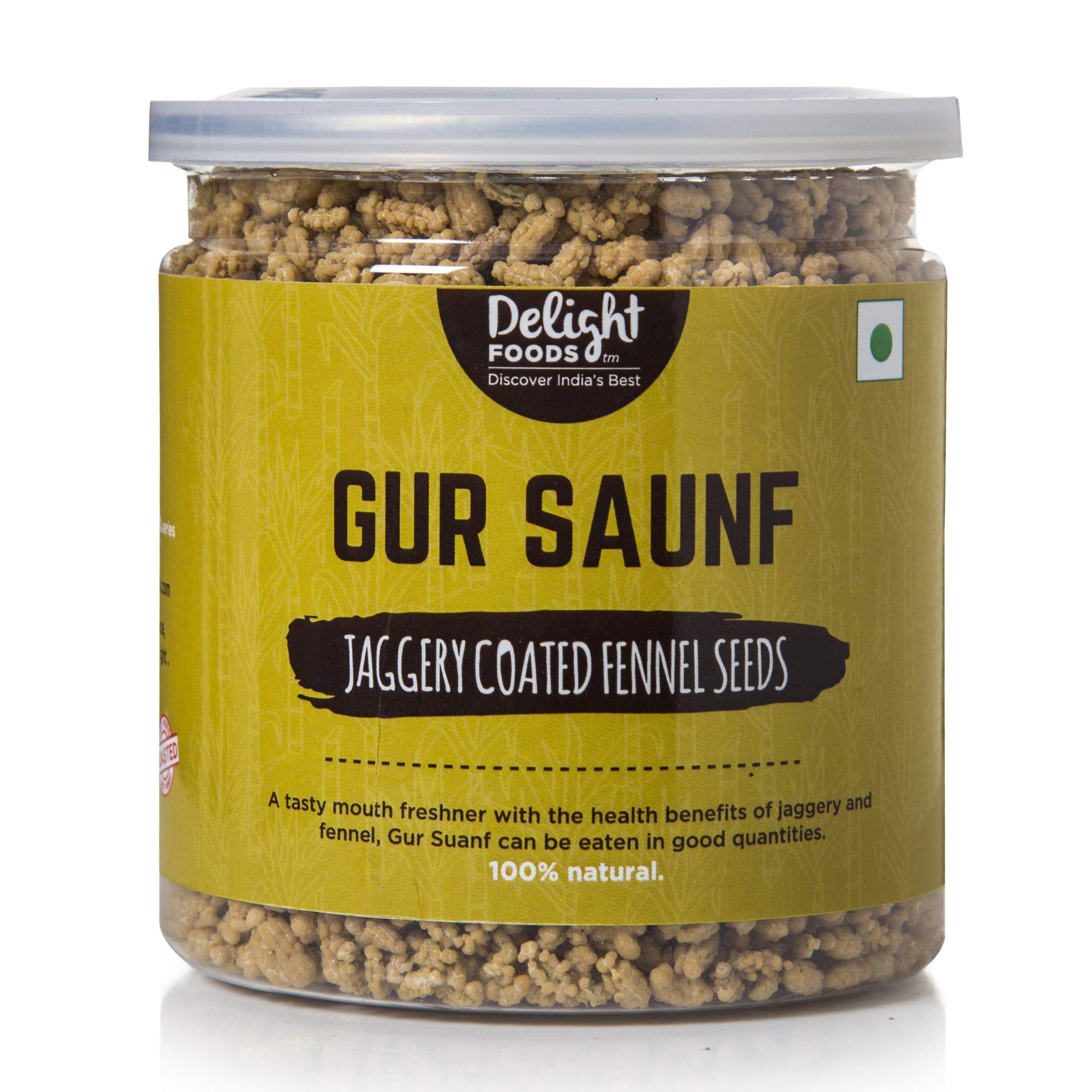Delight Foods Gur Saunf 250g | Mouth Freshener, Mukhwas | Jaggery Coated Fennel Seeds - No Preservatives (B08ZNF9MV1) Amazon Price History, Amazon Price Tracker