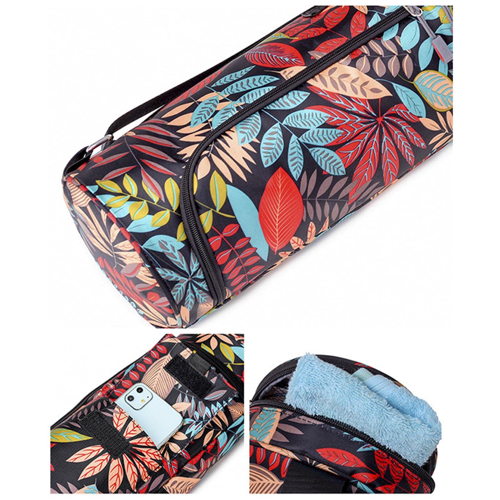 Mat Bolsa de Almacenamiento Portátil con Correa Ajustable y Cierre de Cremallera Flexible Mochila Lavable de Textil Oxford Funda Protectora para
