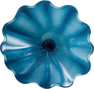 27 Handmade Glass Decor Inspirations For Creative Spaces 10 Hand Blown Art Glass Wall Decor Plate, Modern Murano Glass Plate Wall Ar...