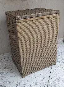 Cesto de Roupa Fibra Sintética 70 Litros 42x33x60 Cappuccino