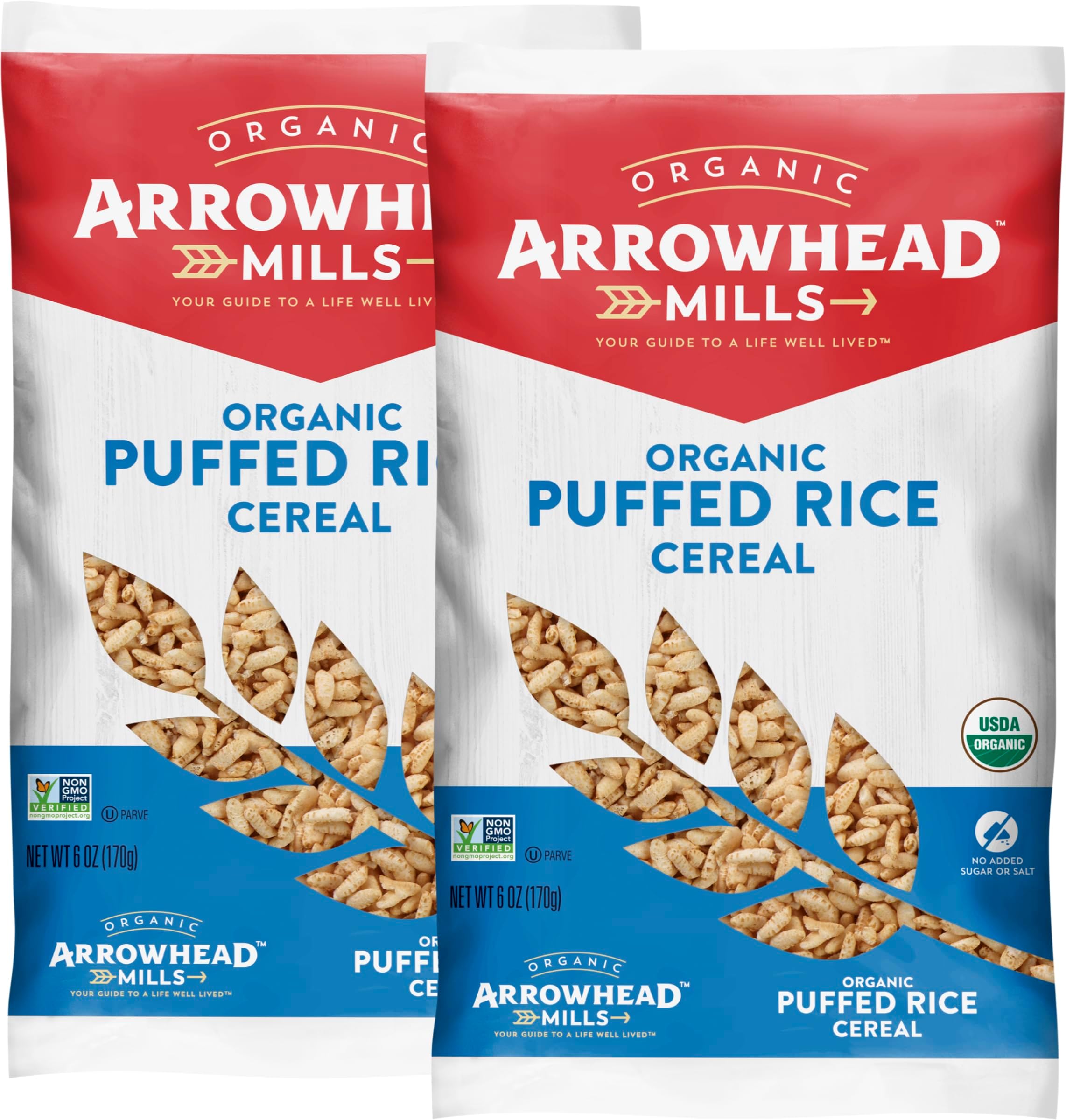 Puffed Rice Cereal, 6 oz Bag (Pack of 2)