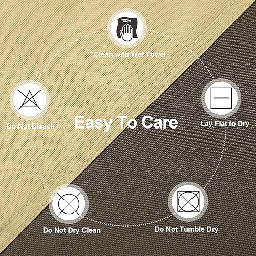 Miniatura 9 de PureFit Fundas para muebles de patio, funda impermeable para muebles de mesa de exterior, lona 650D, para muebles de exterior, césped, terraza y