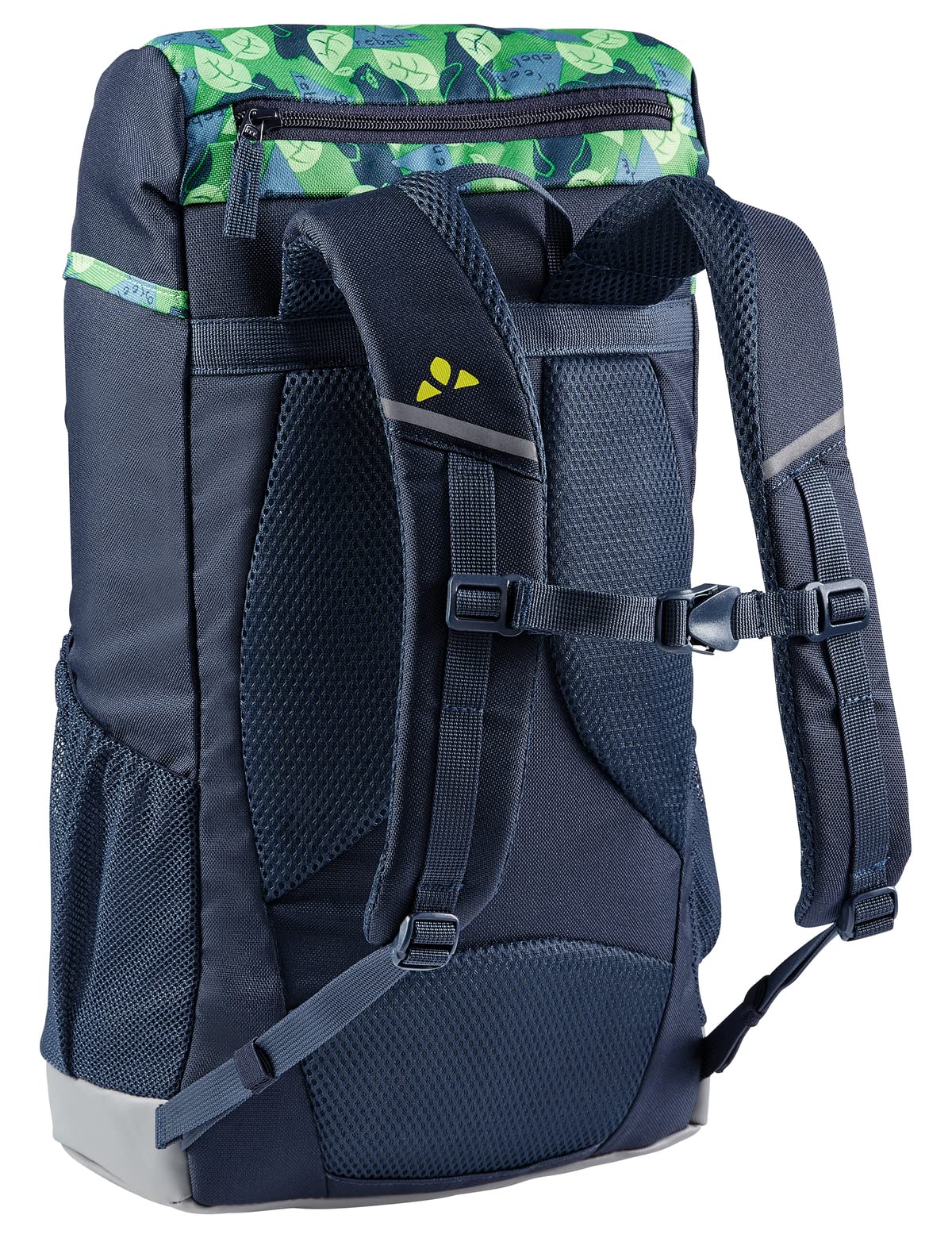 VAUDE Kinderrucksack Mädchen Puck 10L Wanderrucksack mit Regenhülle parrot green/eclipse