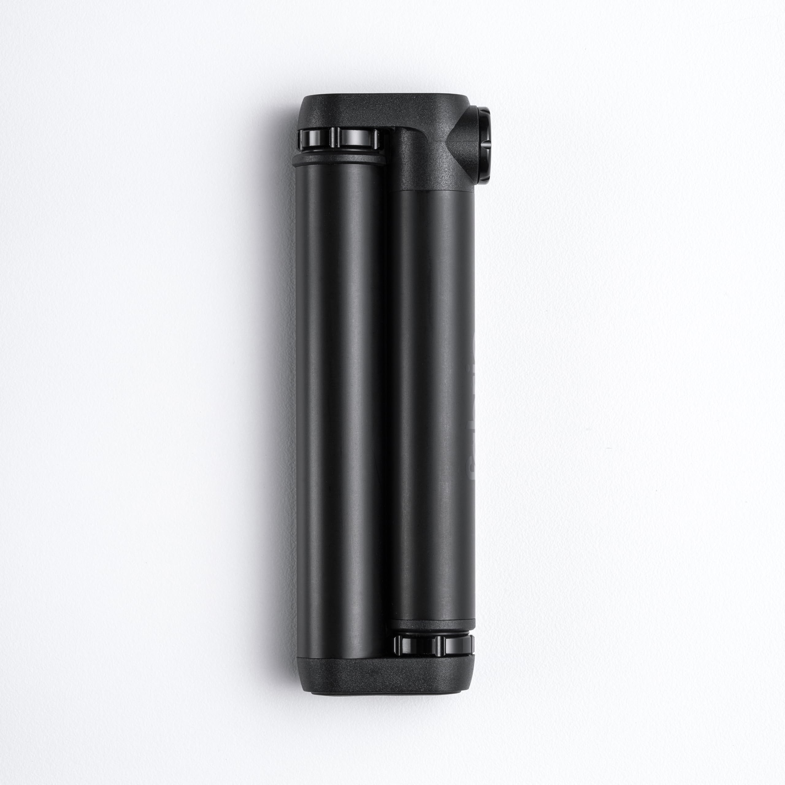 Fabric Mini Pompe à vélo Pliable en Aluminium 120 mm - Pompe à vélo 35 CC - Valve Presta - Pompe à vélo sans Chambre à air