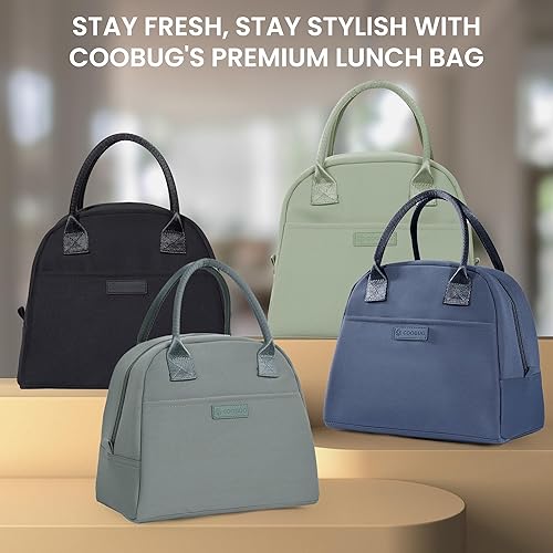 Miniatura 8 de Lonchera para mujer, bolsas de almuerzo aisladas para mujer, bolsa de almuerzo para el trabajo, bolsa de preparación de comidas para adultos, bolsa