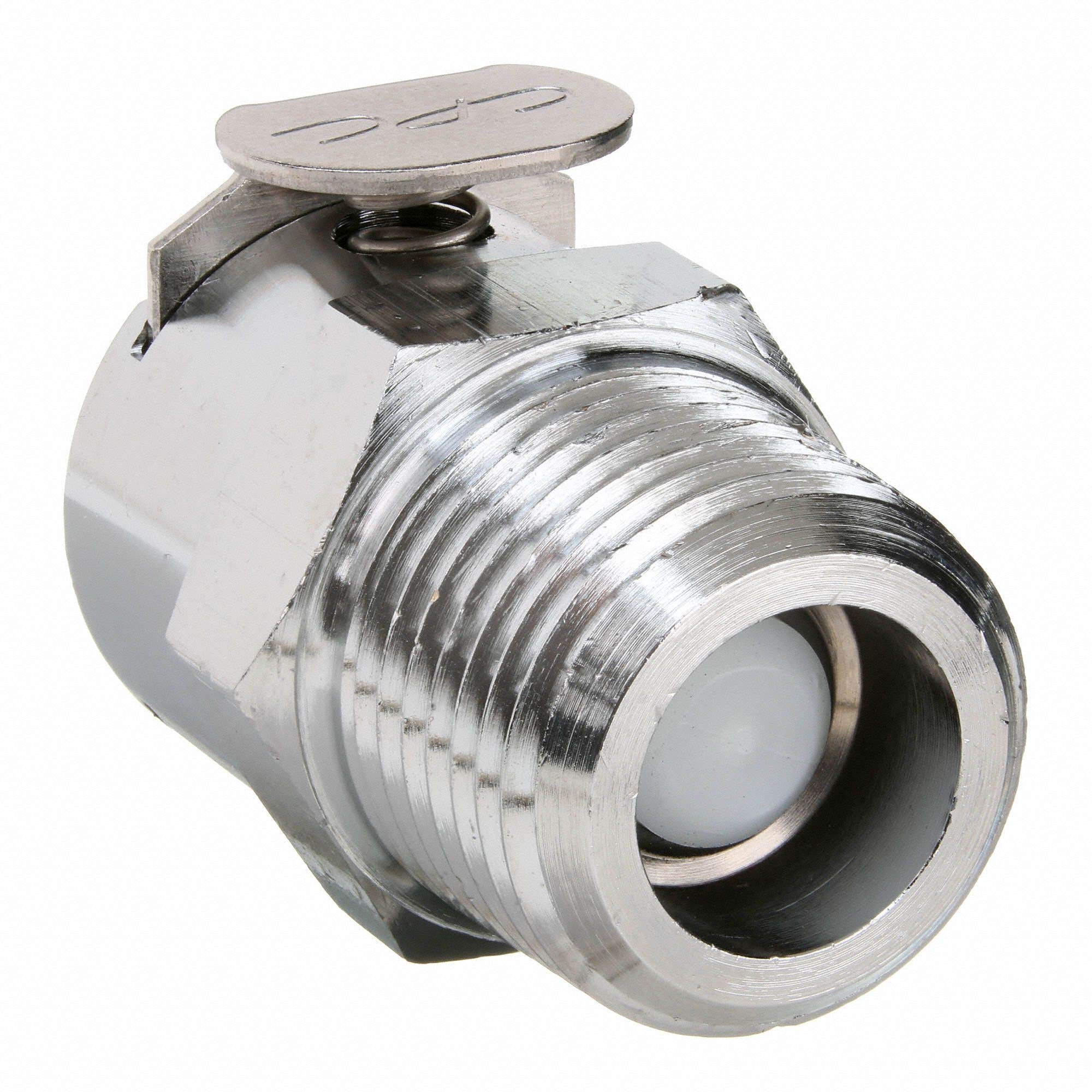 Colder Products LC Series Shut-Off MNPT Inline Coupler for LC and PLC Inserts - LCD10004