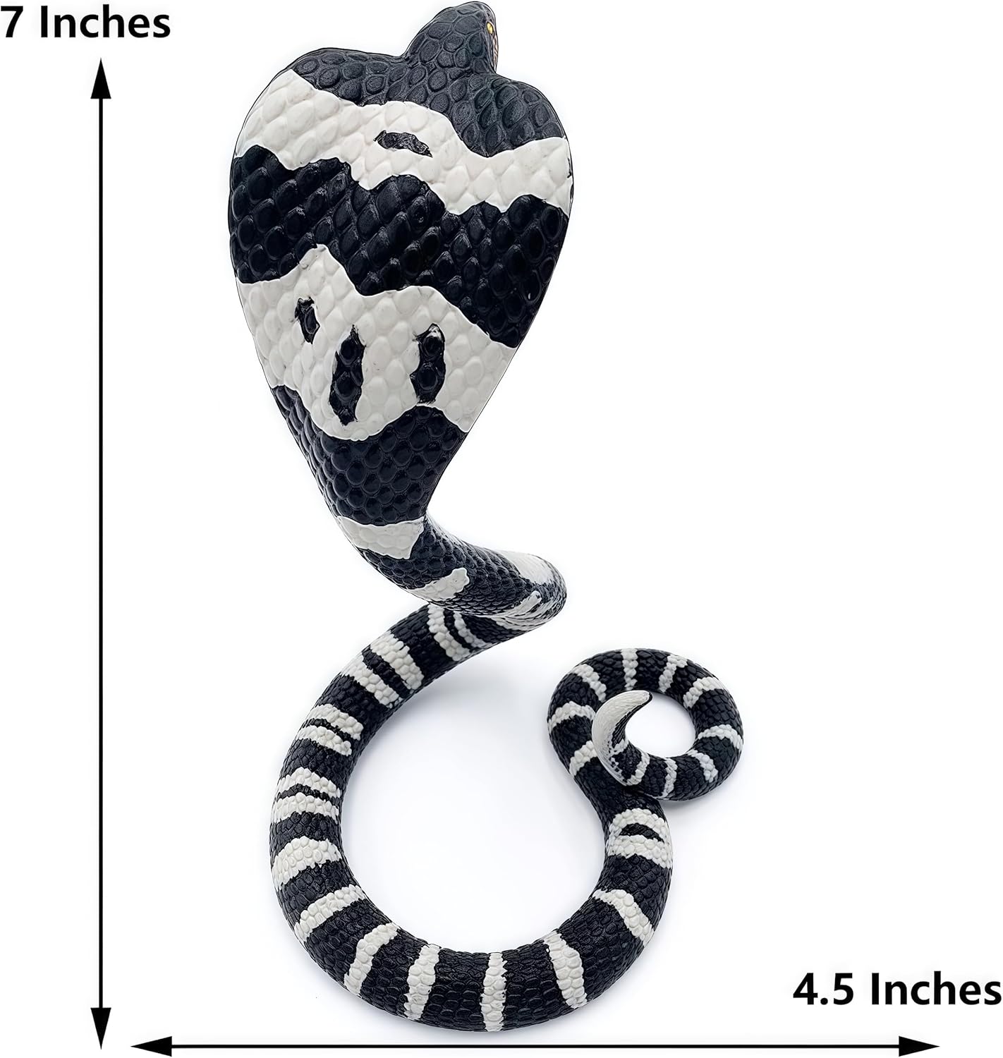 Snake Toys Scary Prank Cobra Animal Figures Gag Gifts Halloween Decorations for Children's Animal Figurines Toys for Home and Garden Decorating