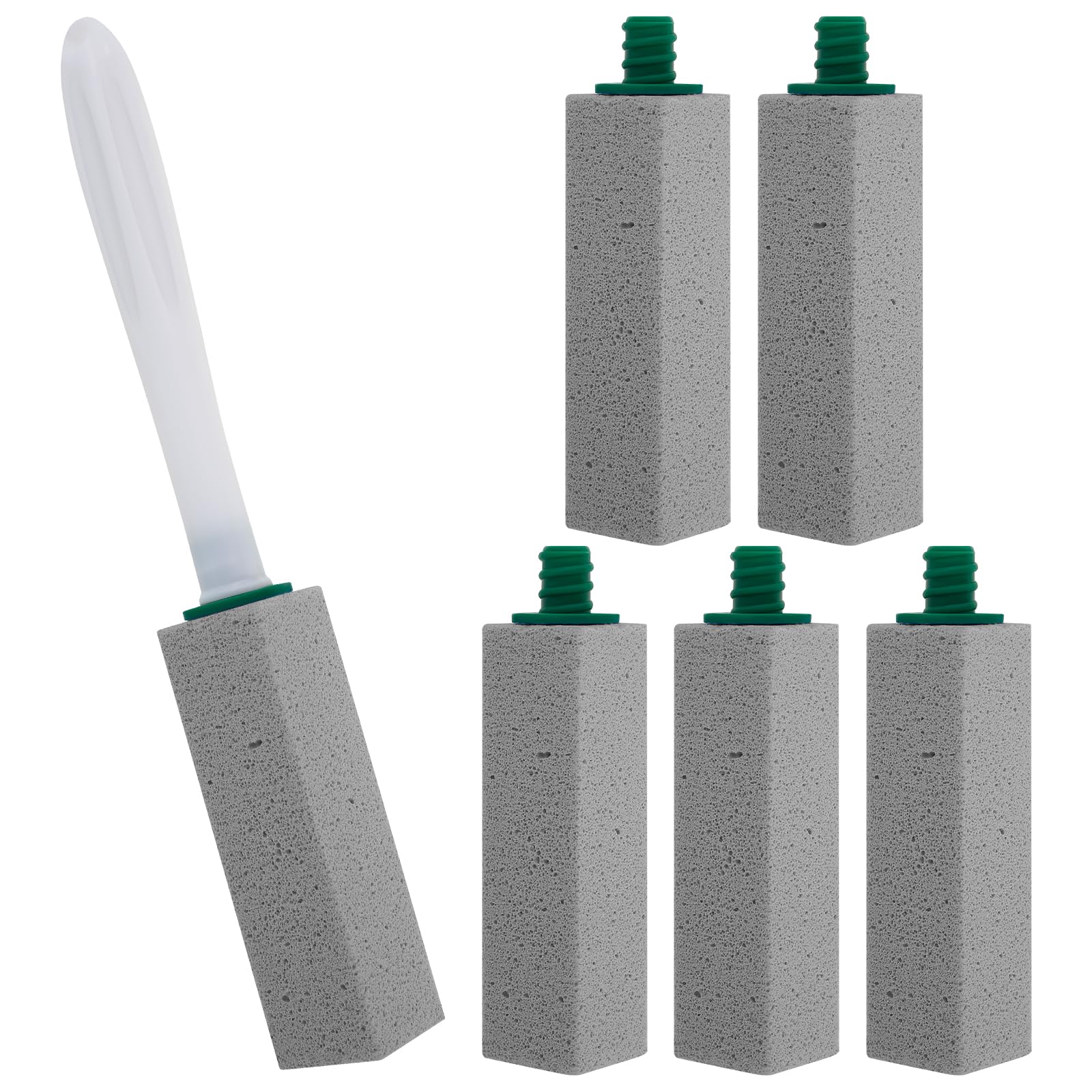 Nihuifdpy Grey 6Pcs Pumice Stone For Toilet Bowl Cleaning, Scouring Stick Remove Toilets Bowl Hard Water Rings, Toilet Cleaner Limescale Remover, Calcium Buildup And Rust For Cleaning Toilets, Bathroom, Pool(Grey)