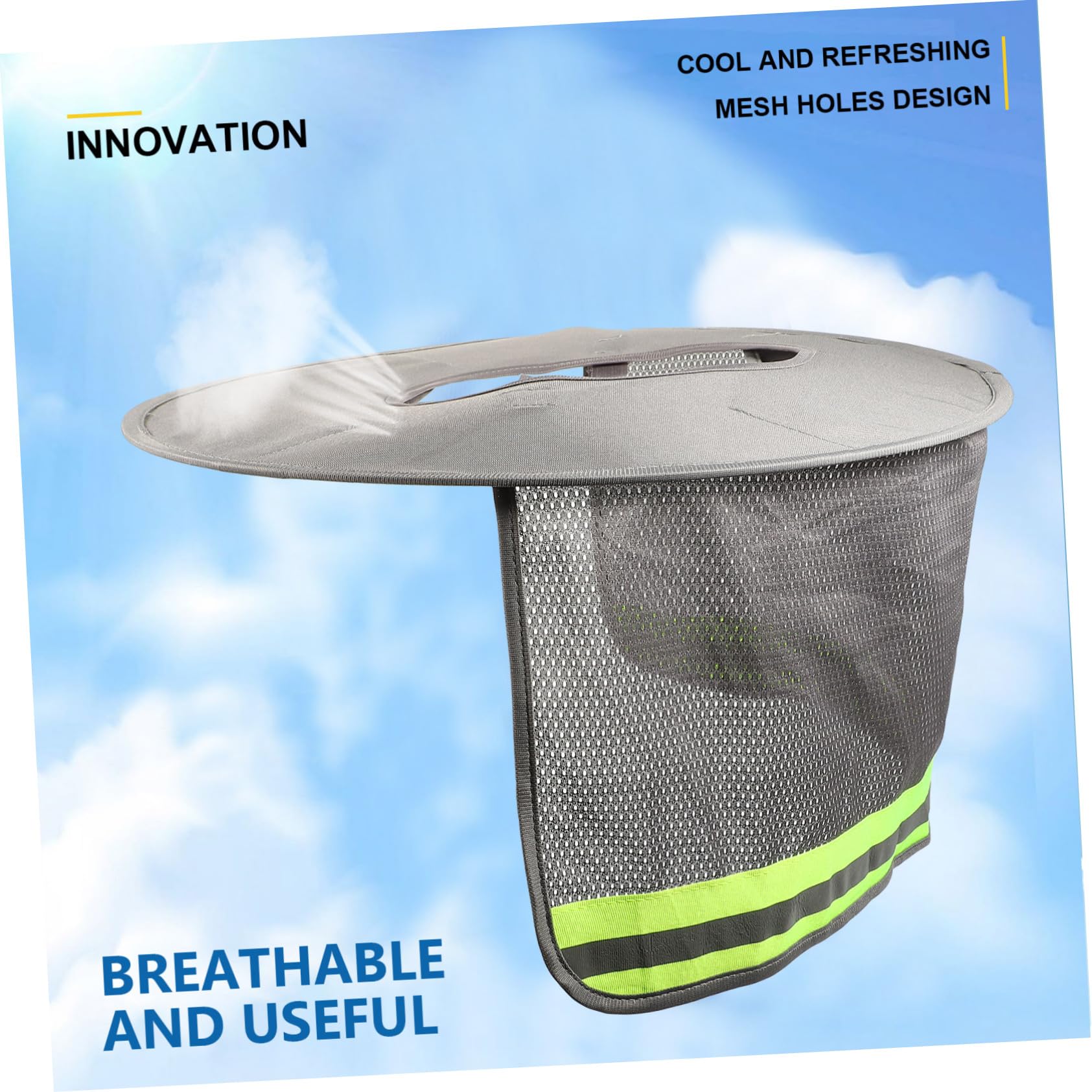 Lot De 6 Casques De Chantier À Bord Complet Pare-Soleil Accessoires Bande Réfléchissante pour La Sécurité des Travailleurs