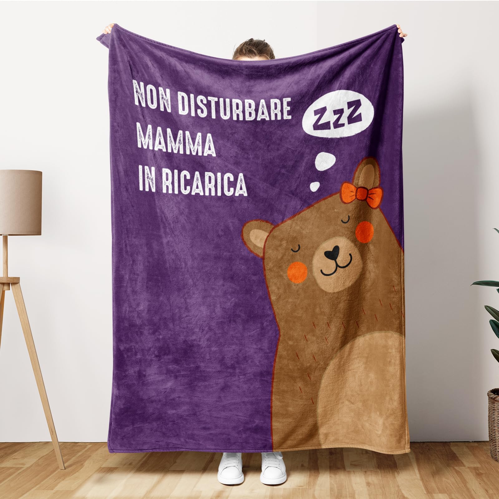 Coperta Divertente Per Mamma - Regalo Compleanno, Festa Della Mamma O Natale Con Stampa Panda