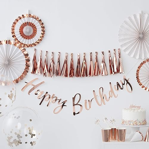 Miniatura 2 de Ginger Ray Cortina de cabina de fotos de pétalos de oro rosa, 6.6 ft (6.6 ft)