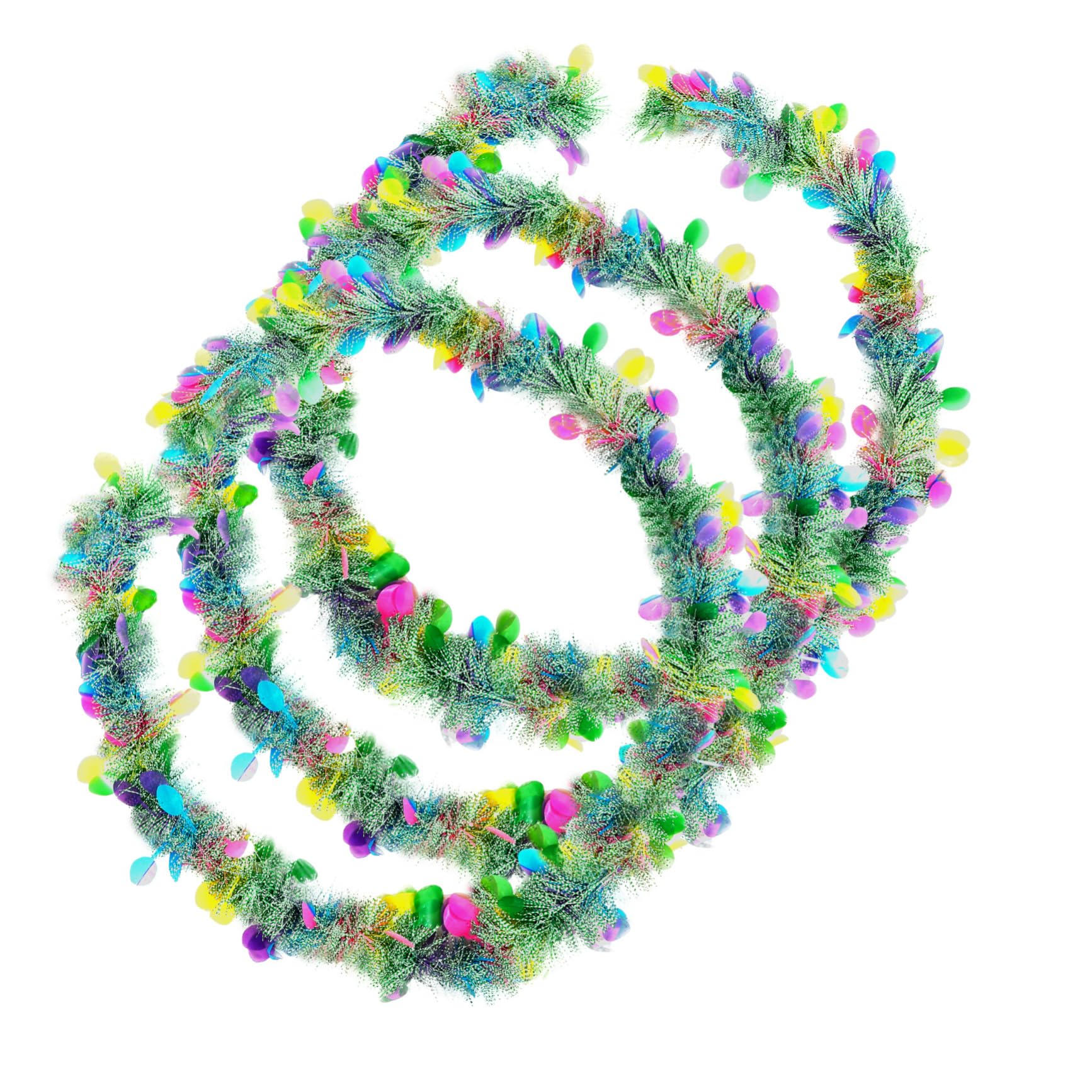 OKUMEYR 3pcs Colorful Easter Decorative Pull Strips for Stage Background Holiday Party Supplies Vibrant Festival Hanging Decor Crafted from Material