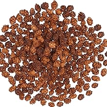 200 Pieces Small Pinecones, Pine Cones for Decoration, 2-3cm Pine Cones, Natural Mini Pine Cones for Crafts, Christmas Decor, DIY Holiday Projects, Festive Home Accents