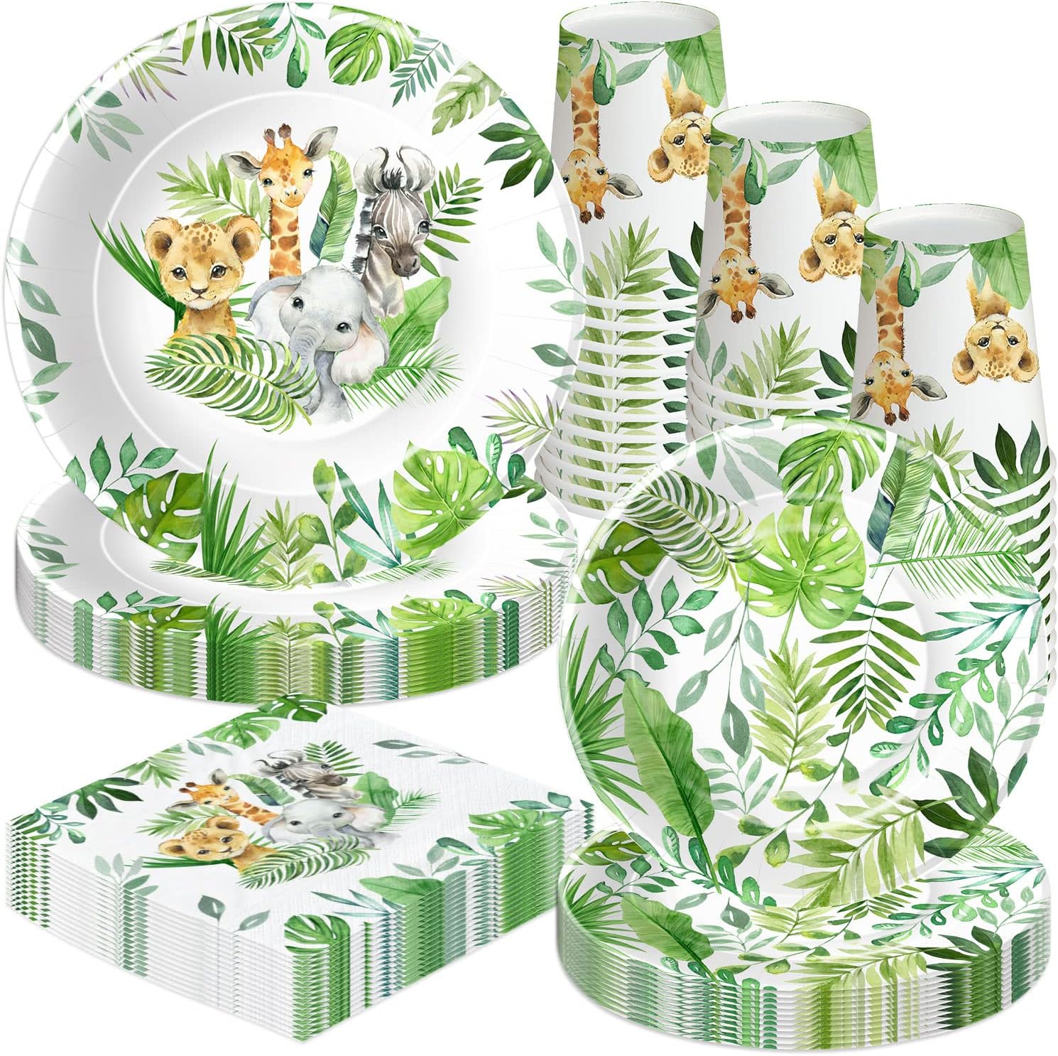 HIPVVILD Jungle Theme Party Supplies For Birthday & Baby