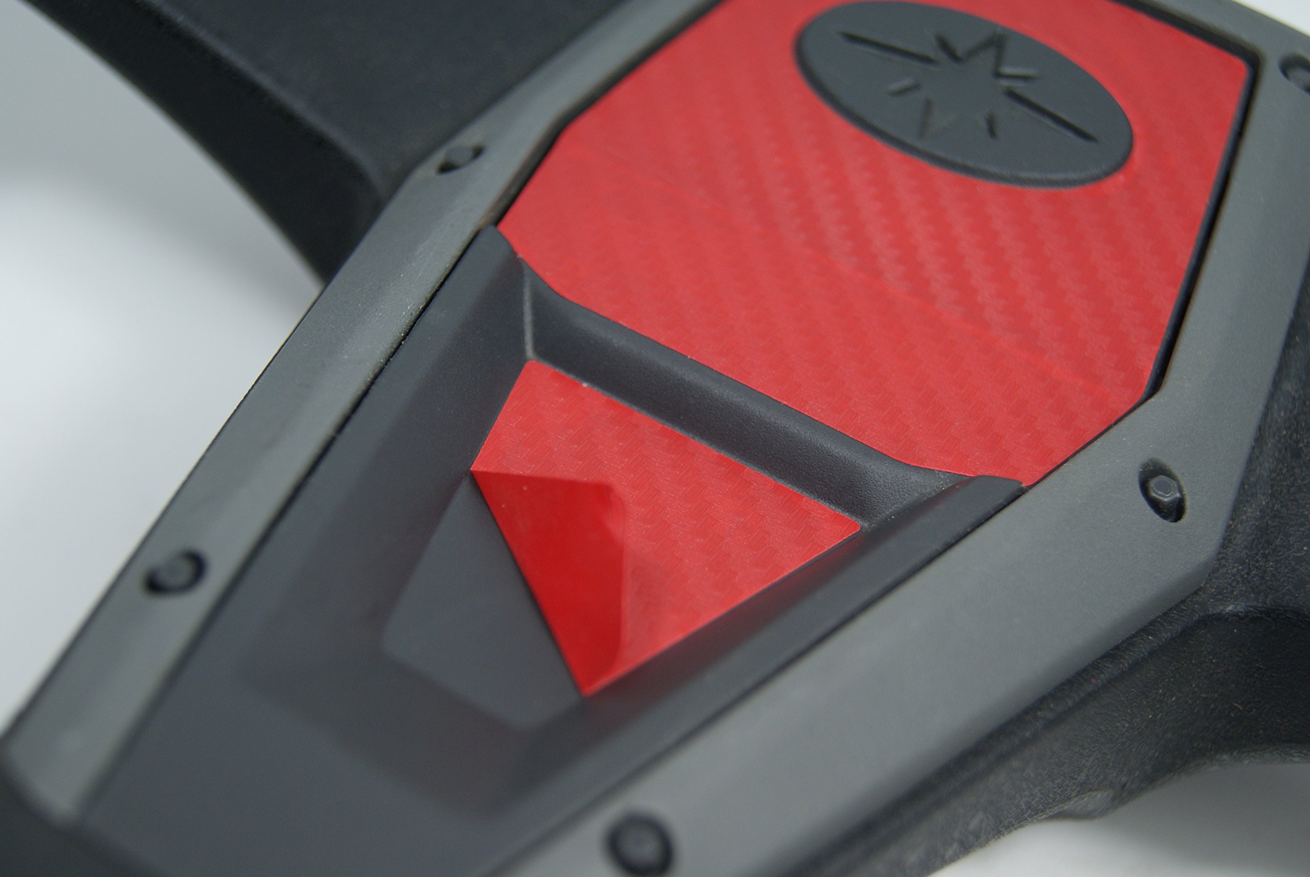 Decal Concepts Red Carbon Fiber Steering Wheel Inlay Decal Kit - Fits Polaris RZR 1000 Xp