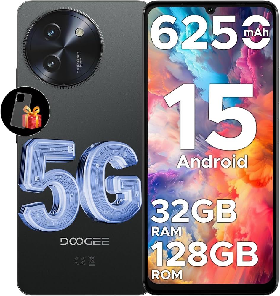Amazon.co.jp: 【5G Android15 スマートフォン】DOOGEE Note59 5G SIM