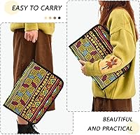 Vista 5 de African Ornament Expanding File Folder for Documents A4 Letter Size Accordion File Organizer with Tabs 13 Pockets for Receipt Desk School Bookbag