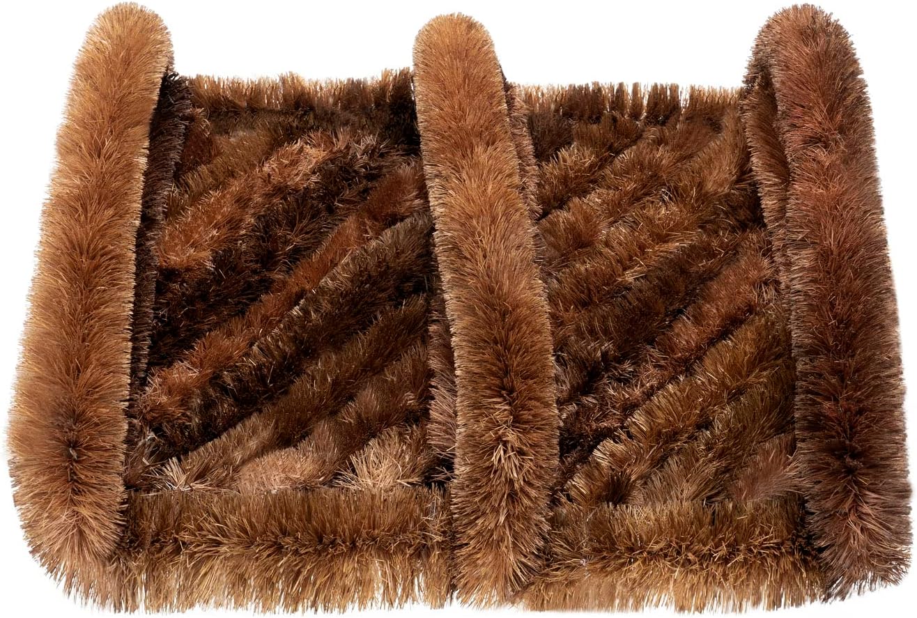 Natural Coir Boot Scraper Door Mat 12 x 13 inch Patio