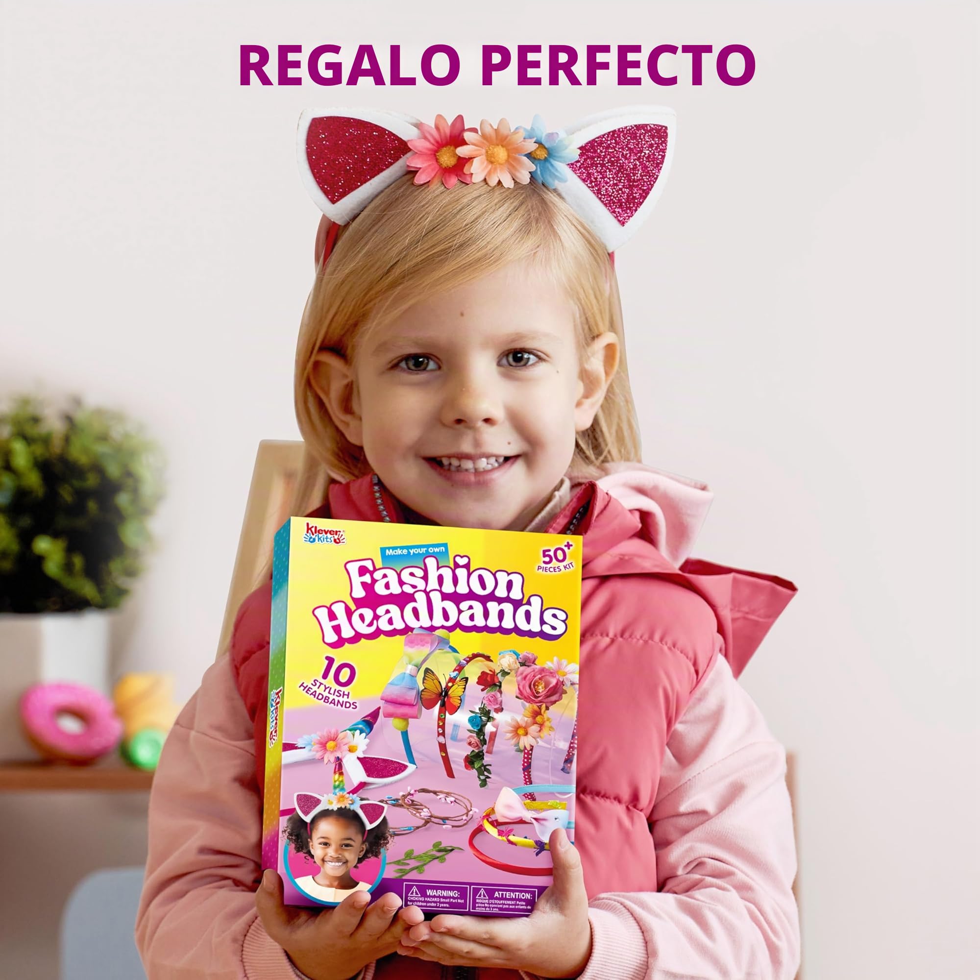 Kit DIY De Diademas Y Pulseras Para Niñas De 3 A 12 Años | Manualidades Sin Coser Con Accesorios