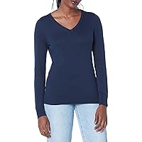 Amazon Essentials Maglione Leggero a Maniche Lunghe con Scollo a V