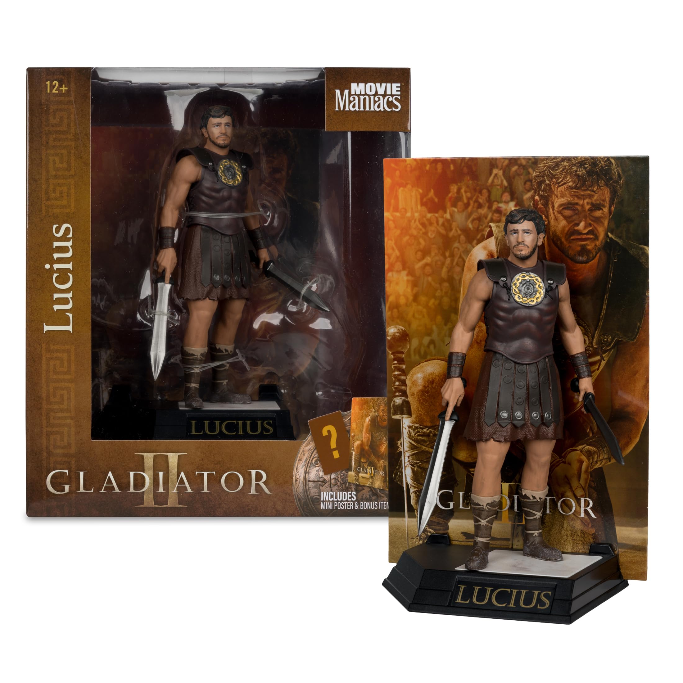 McFarlane Lucius (Gladiador II) Figura de Juguete Posada de 6 Pulgadas
