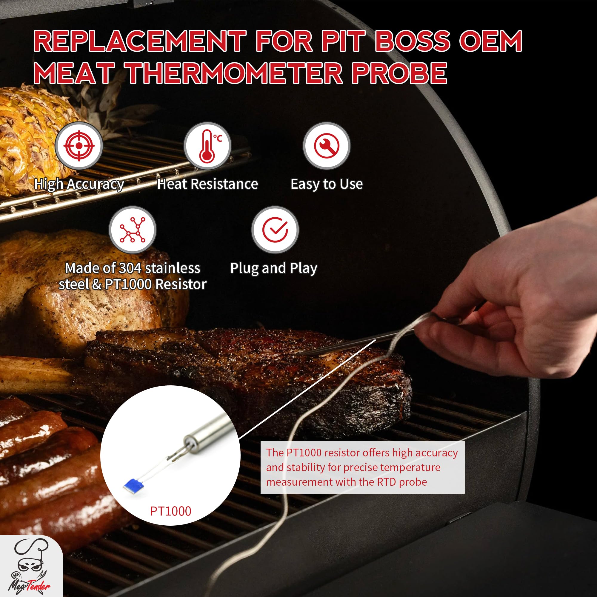 Pit Boss Meat Probe For Pellet Grills And Pellet Smokers
