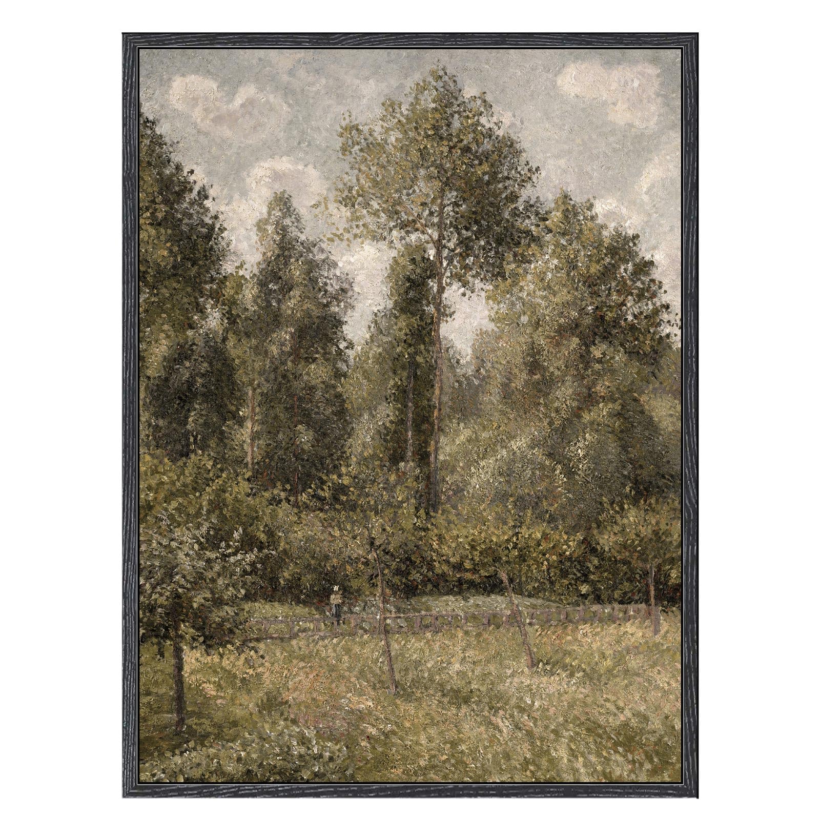 Buy InSimSea Black Framed Canvas Wall Art Vintage Decor, Retro Poplars