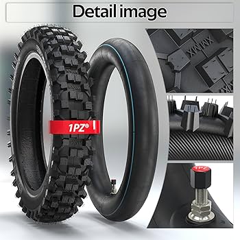 Amazon.com: 1PZ EHX-C8K 3.00-12 Tire & Inner Tube 80/100-12