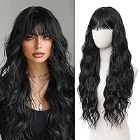 Vista 32 de Peluca larga rosa para cosplay, peluca sintética de 28 pulgadas con raya en el medio, regalos realistas, pelucas de fiesta para mujeres, uso diario