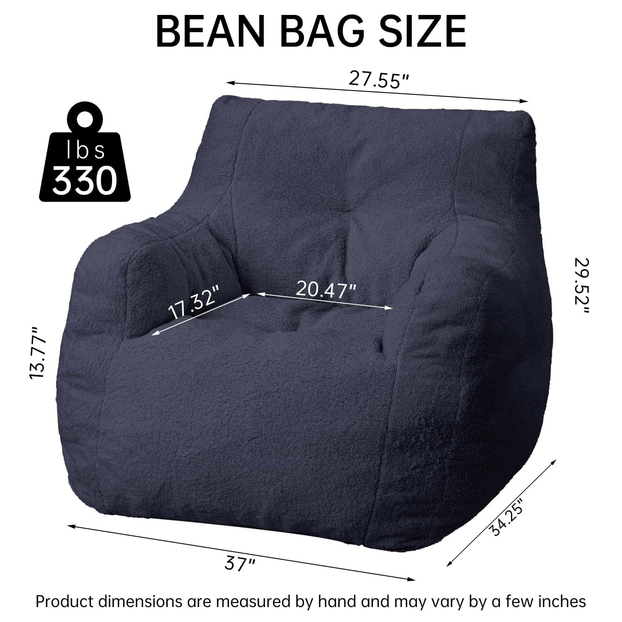 Bean Bag Chairs For Adults Cvortll Set Of Sherpa – Fluffy Tufted