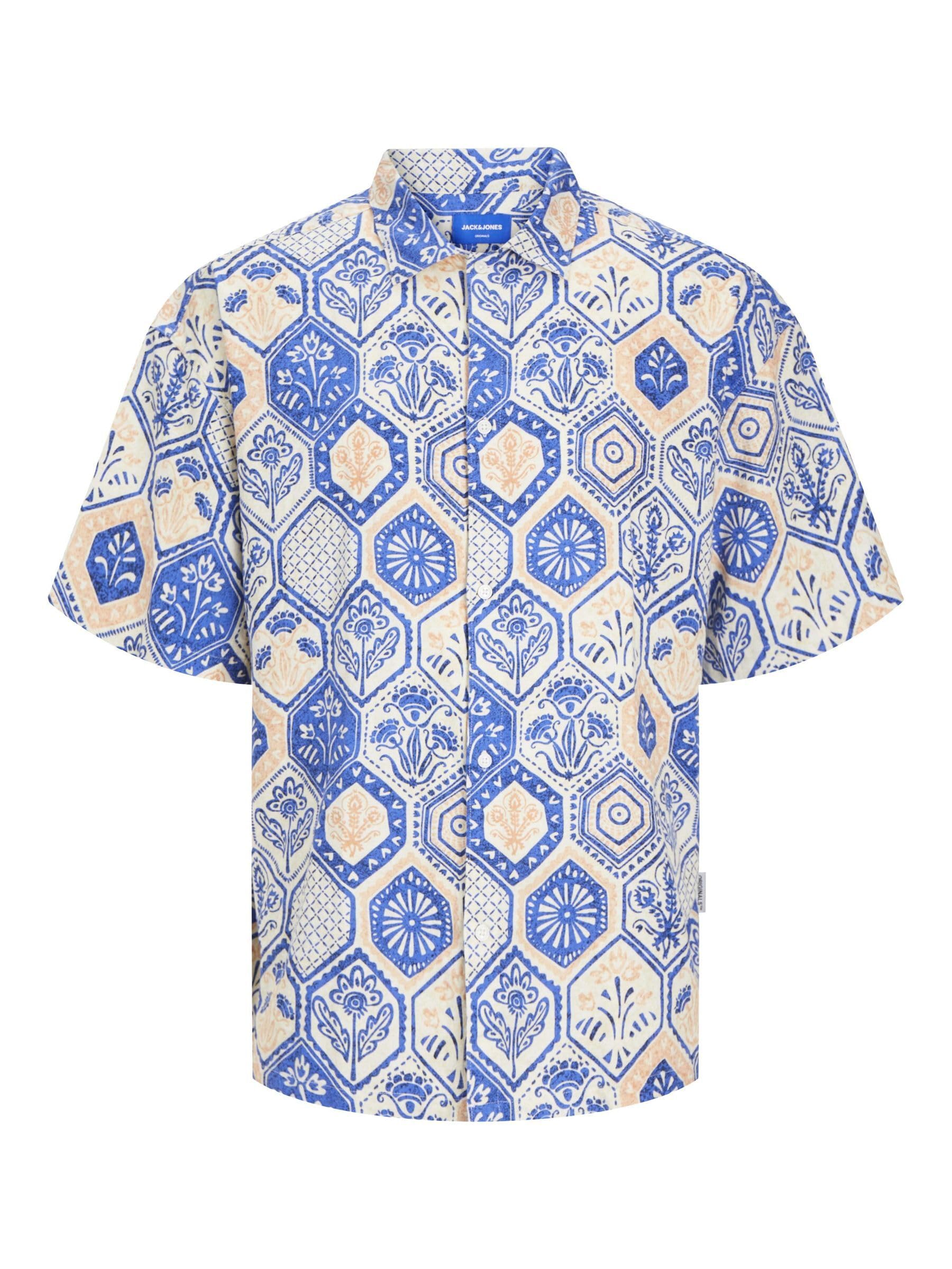 JACK & JONES male shirt wide fit shirt