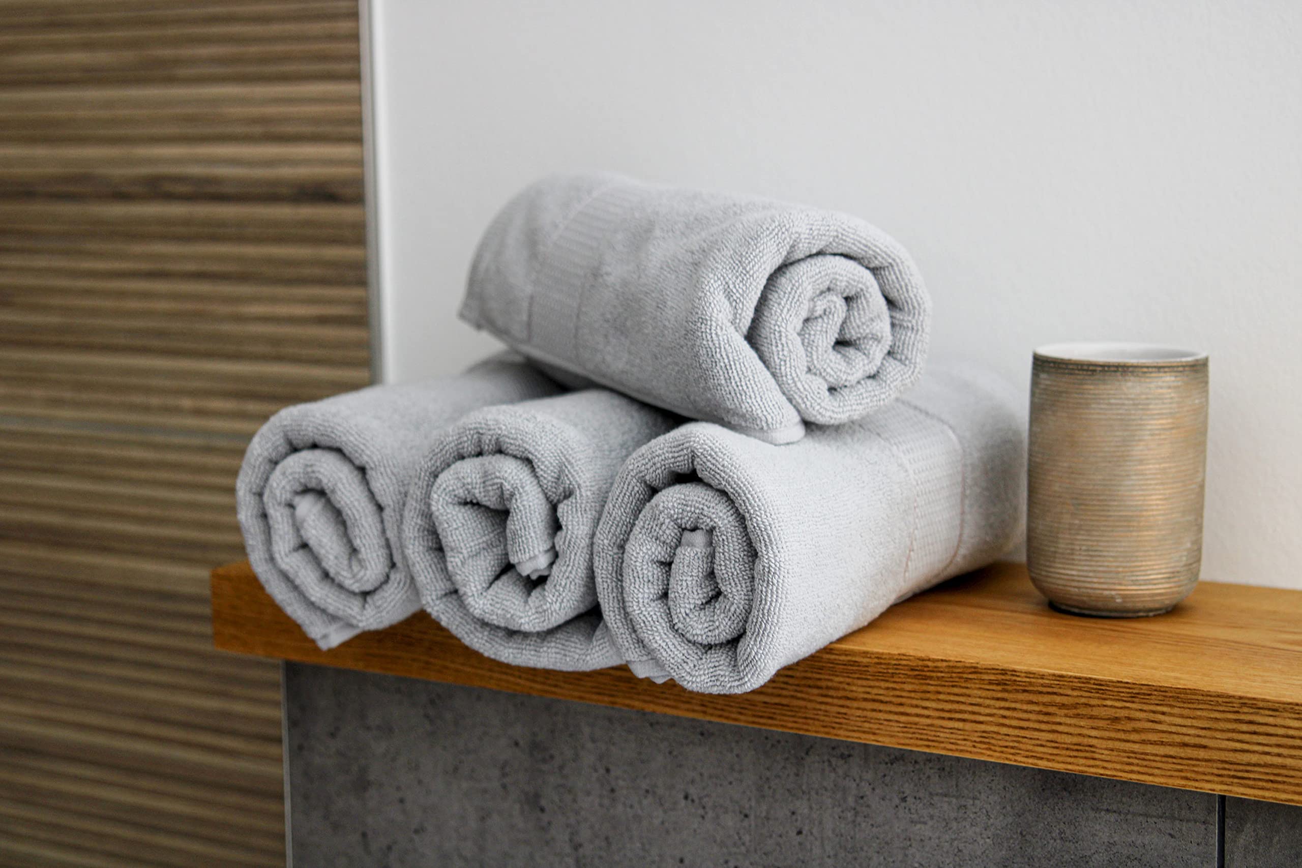 Set di 8 asciugamani in puro cotone | Groupon Goods