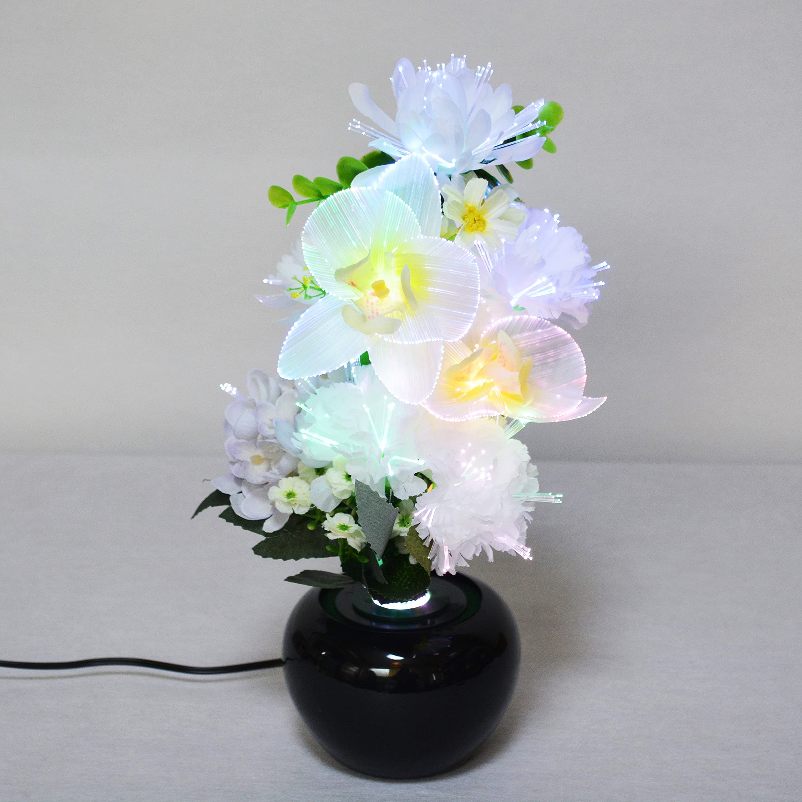 Amazon｜グランドルミナス 胡蝶蘭・白菊／インテリア／花／飾り