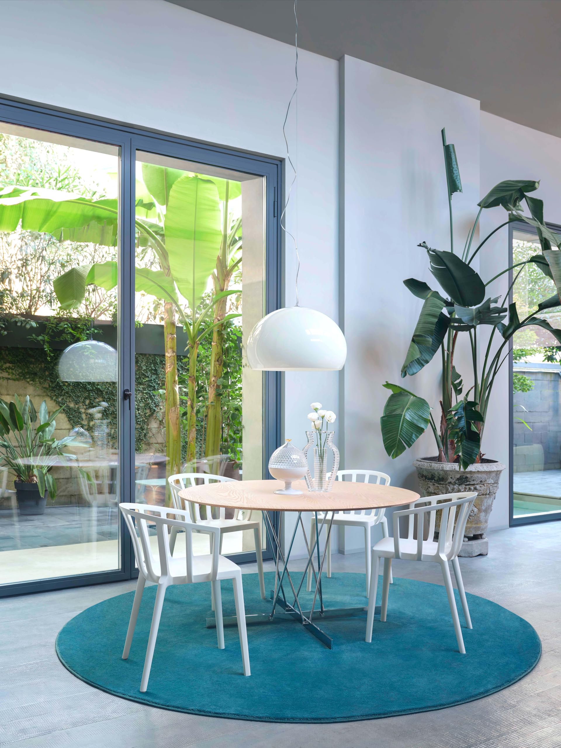 Kartell FL/Y, Lámpara Colgante, Blanco, Ø52 cm