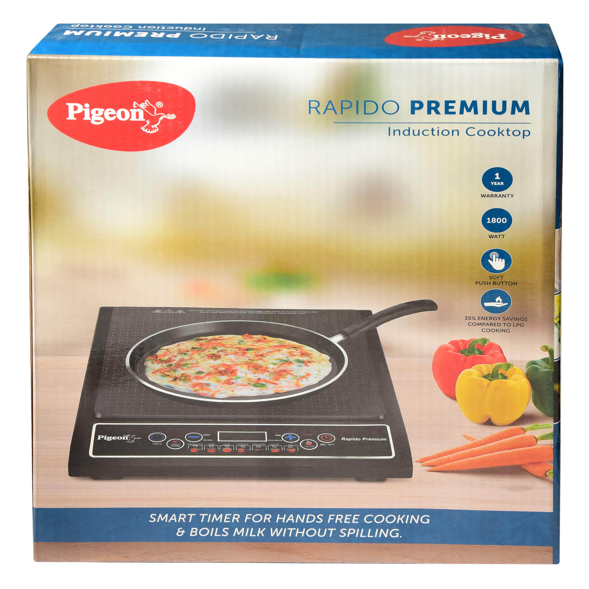 Buy Pigeon by Stovekraft Rapido Premium Smart Electric 1800 Watts