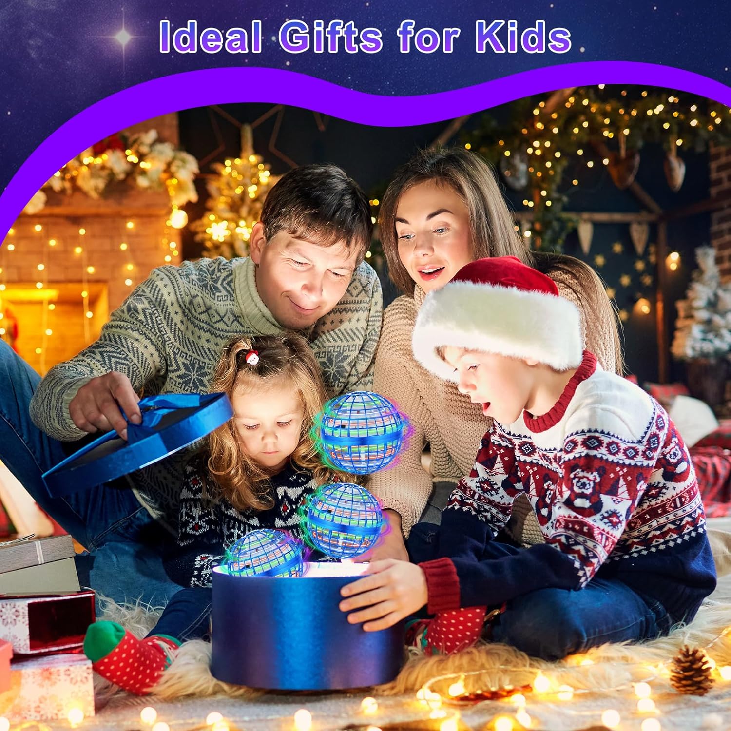 OFUN Flying Orb Ball Toys 2025 - Hover Ball Cosmic Globe Boomerang, Hand Controlled Drone Orbit, Cool Spinning Outdoor Toys Gifts for 6 7 8 9 10+ Year Old Boys Girls Teens Adults - Image 7