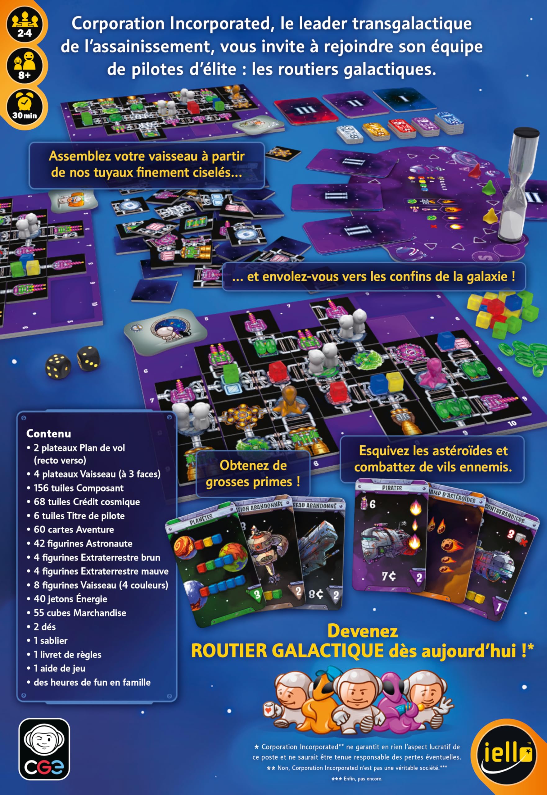 IELLO Galaxy Trucker – Version Française – Jeu de Société Familial & Stratégique – Construction de Vaisseaux, Aventure Spatiale & Humour | 2-4 Joueurs | 30 Min | Dès 8 Ans