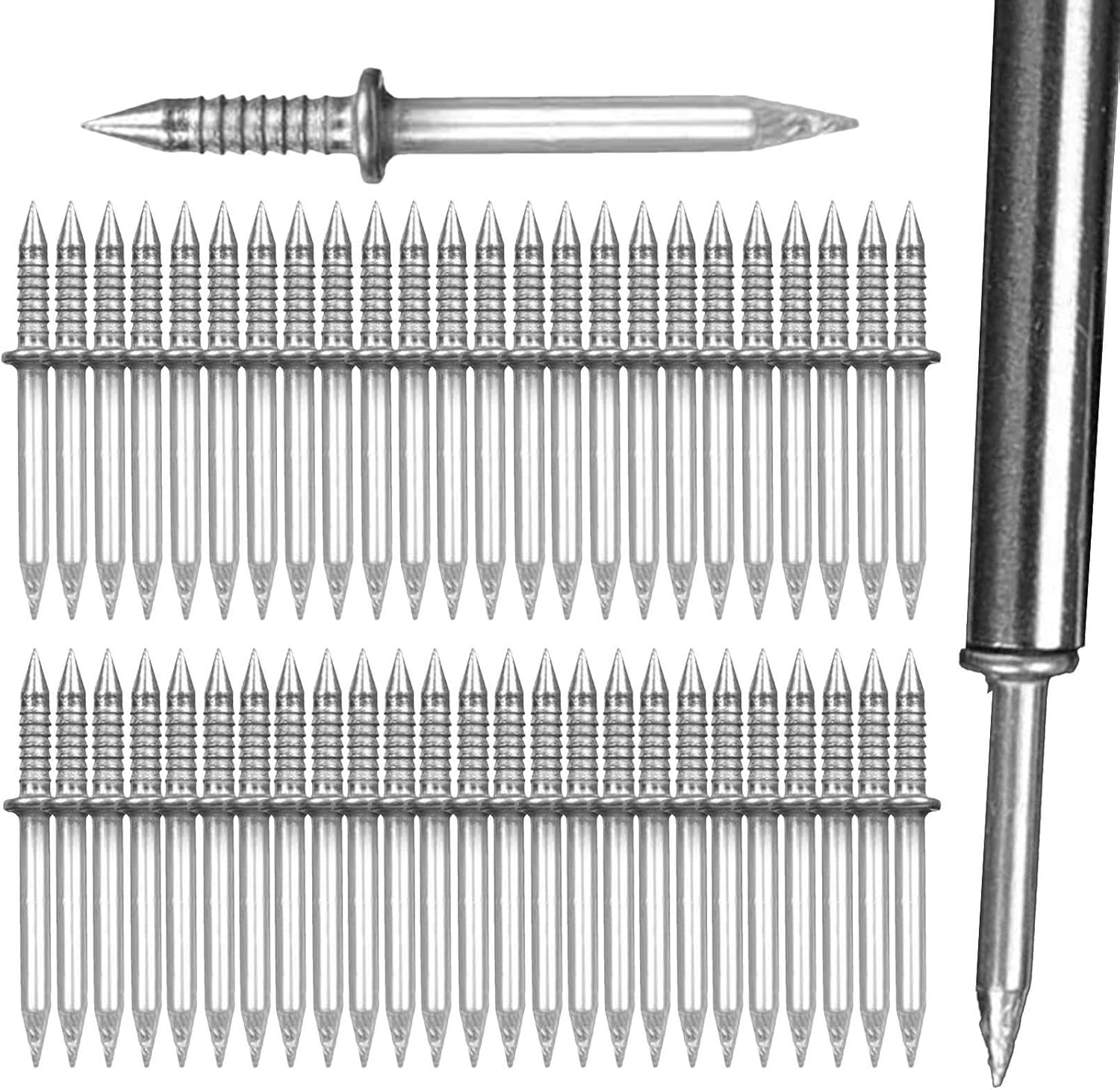 Concrete Nails, DoubleHead Skirting Thread Seamless Nail, Skirting