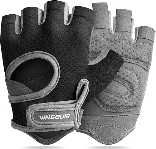 VINSGUIR Guantes de entrenamiento para mujeres y hombres, guantes de levantamiento de pesas transpirables para ejercicio de gimnasio, fitness,