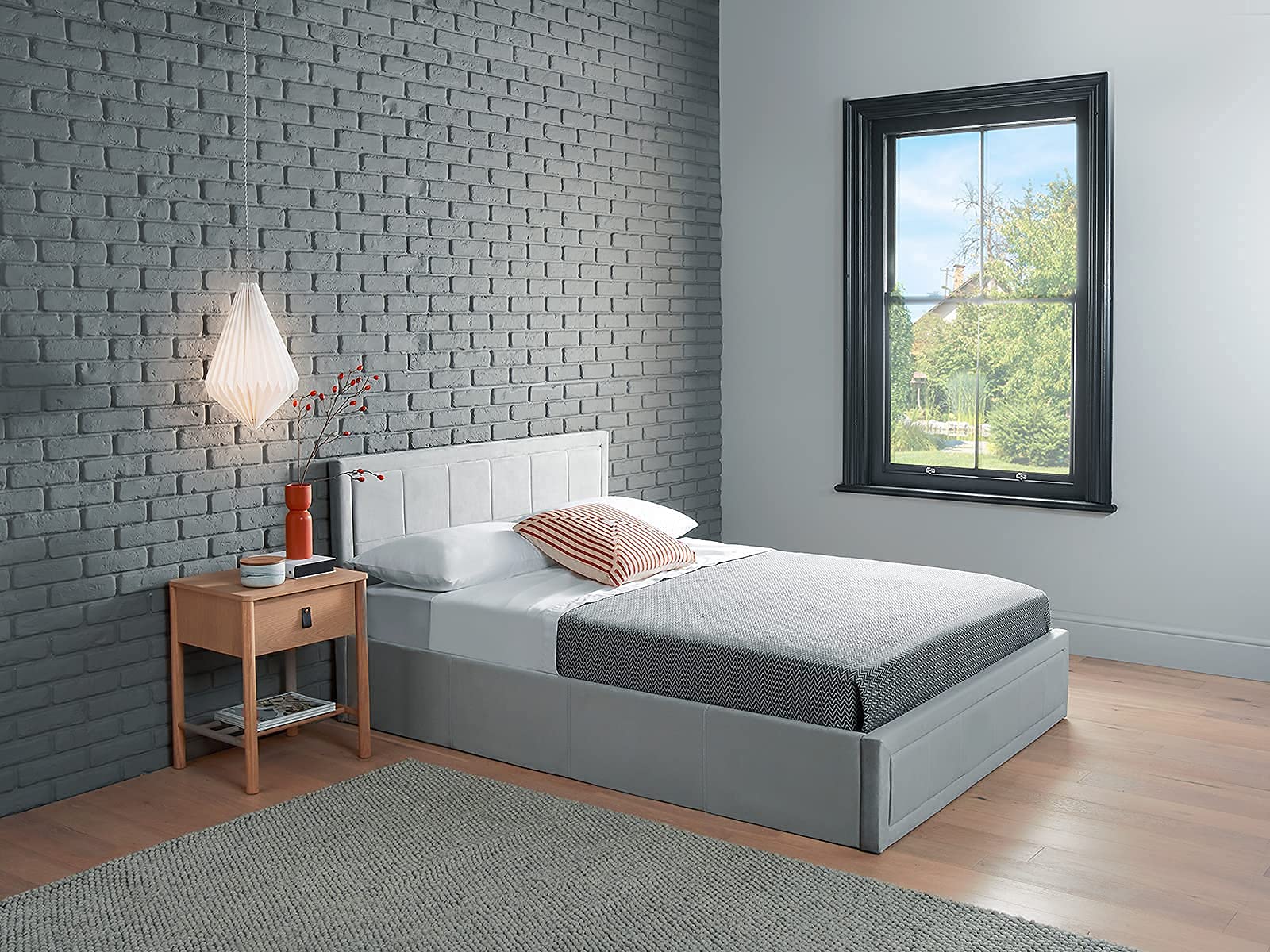 Home Treats Upholstered Ottoman Storage Bed King Size Ottoman Bed