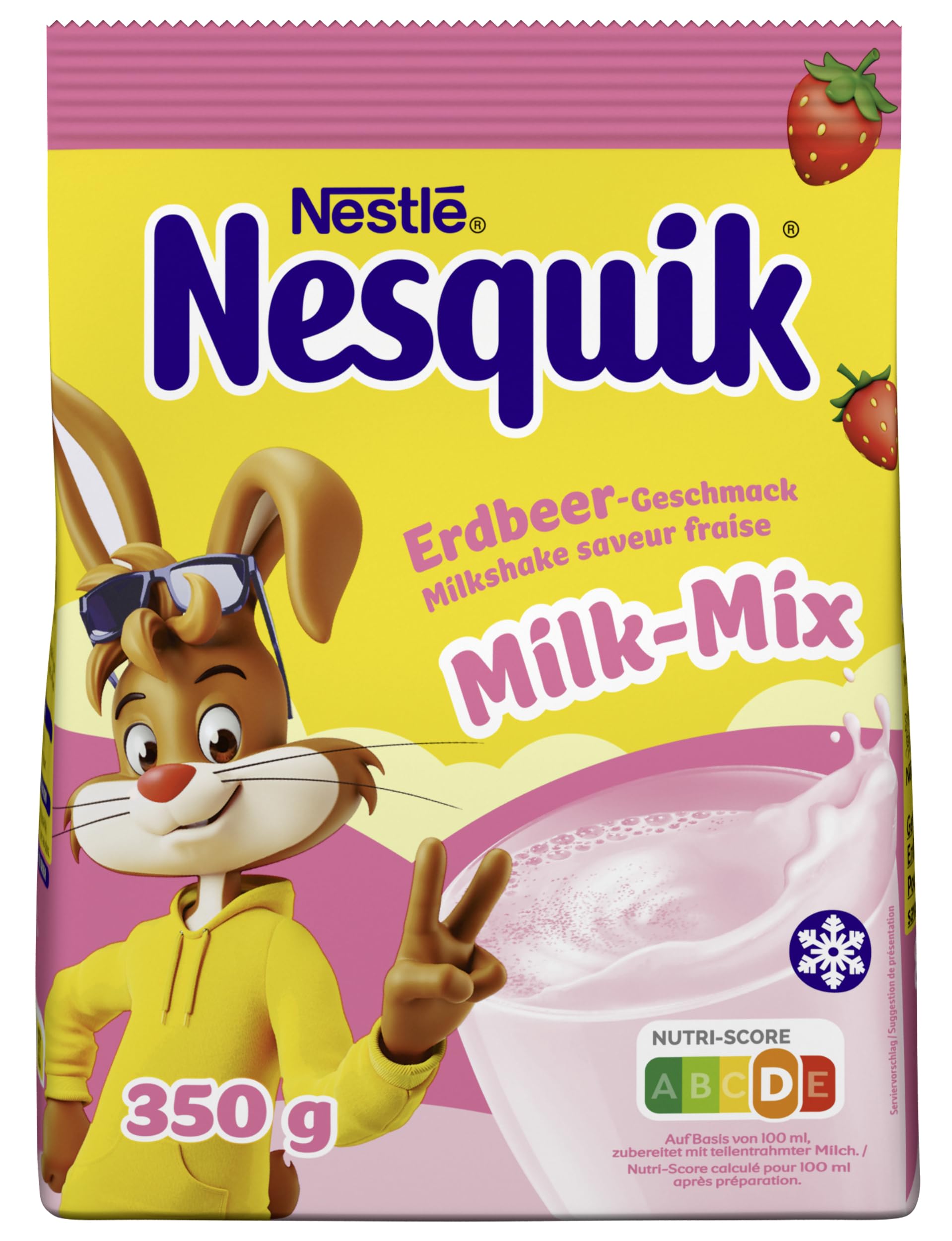 Nestlé Nesquik Milk-Mix Erdbeergeschmack Produktbeschreibung