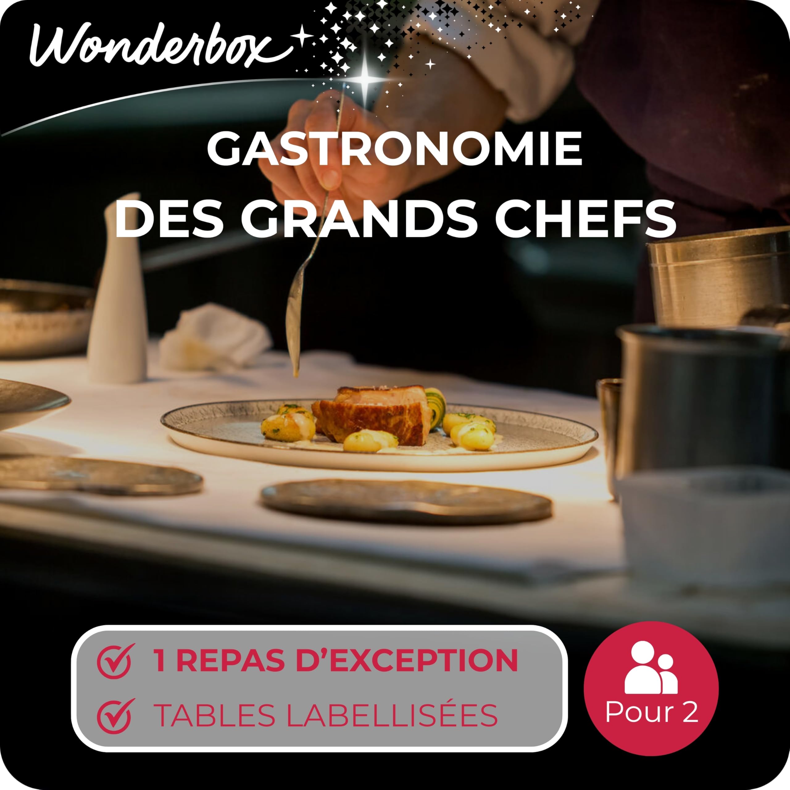 Wonderbox - Coffret Cadeau - GASTRONOMIE des Grands Chefs - 240 Grands Restaurants étoilés