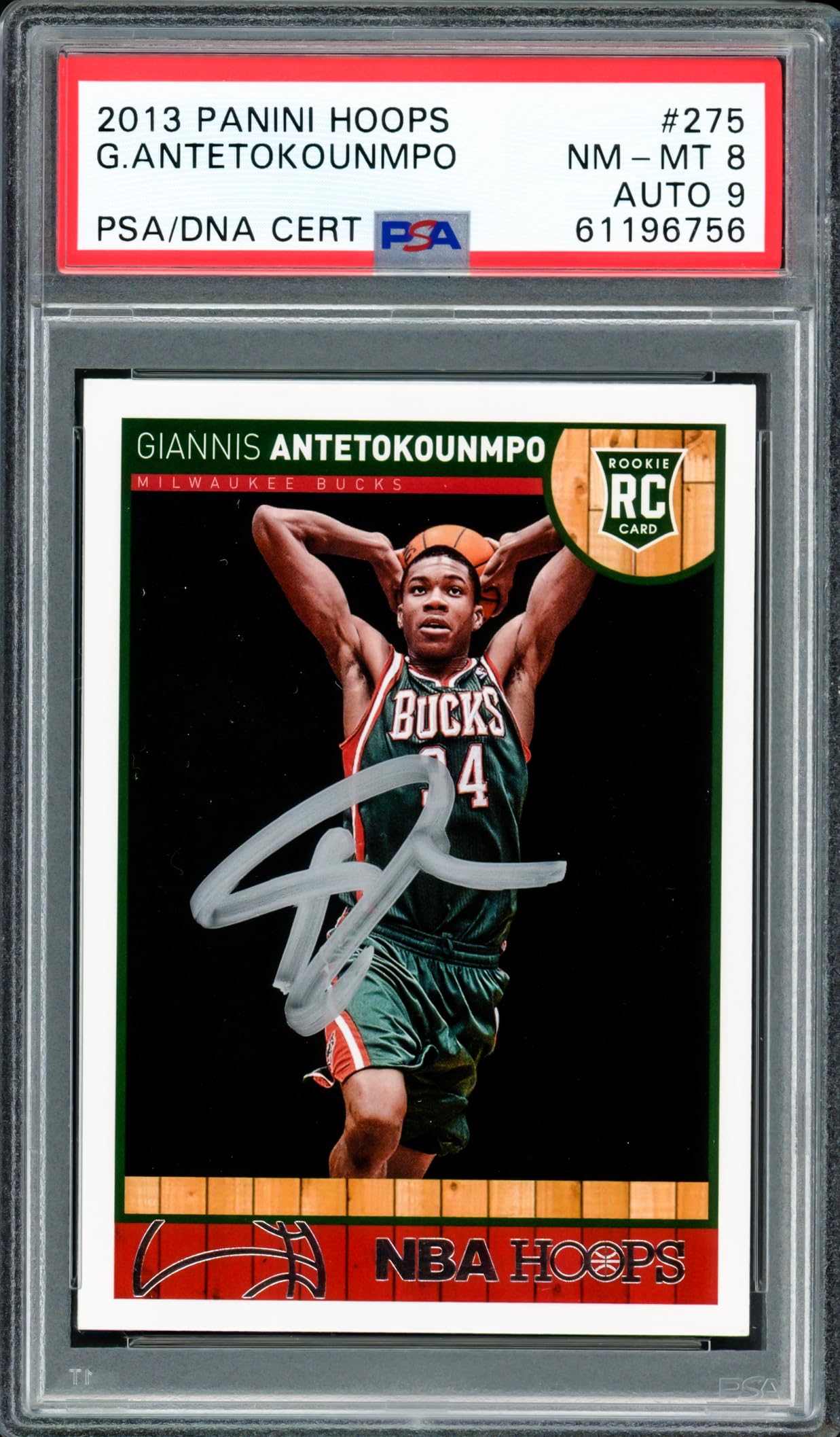 その他 2013 Giannis Antetokoumpo RC PSA 9 Amazon.com: Giannis Antetokounmpo Autographed 2013 Hoops Rookie