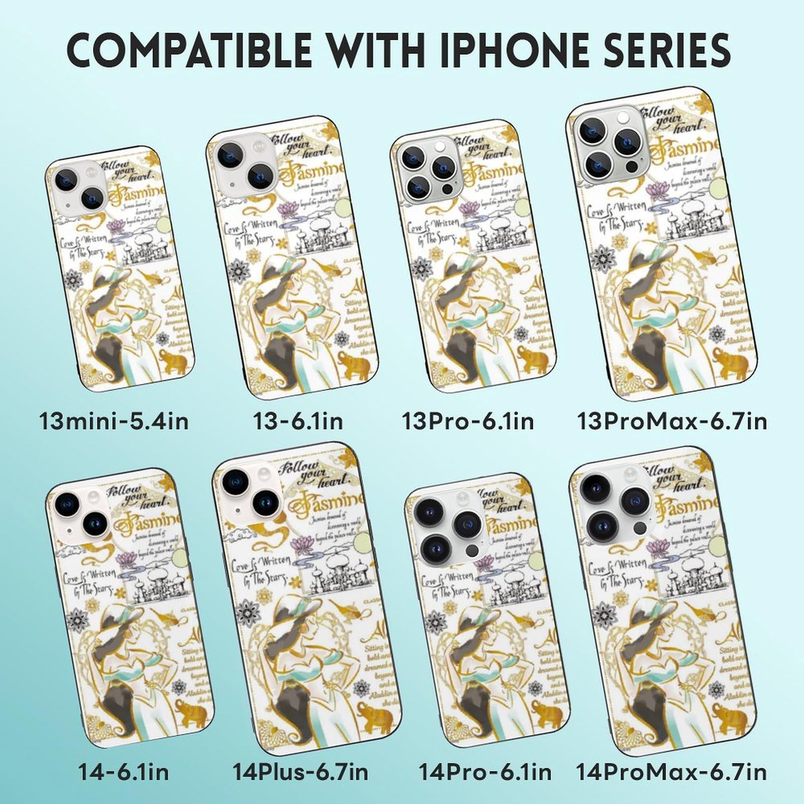 Amazon.co.jp: アラジン ジャスミン スマホケース iPhone 13 Mini 