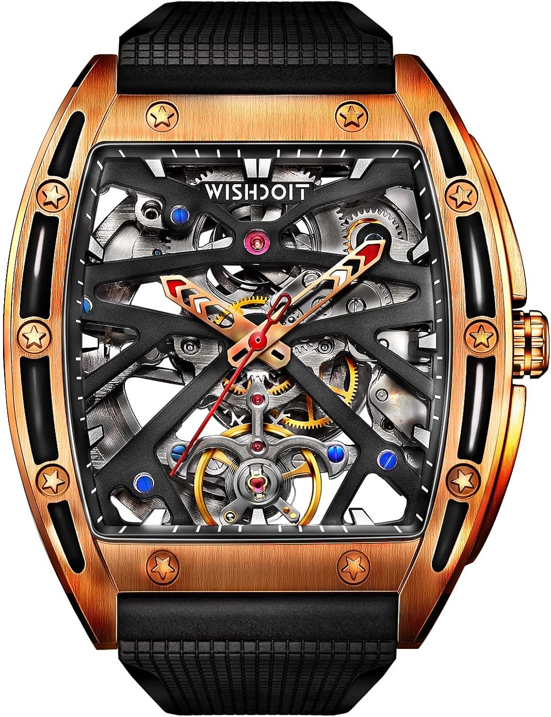 WISHDOIT Skeleton Mechanical Men's Watch Nigeria Ubuy