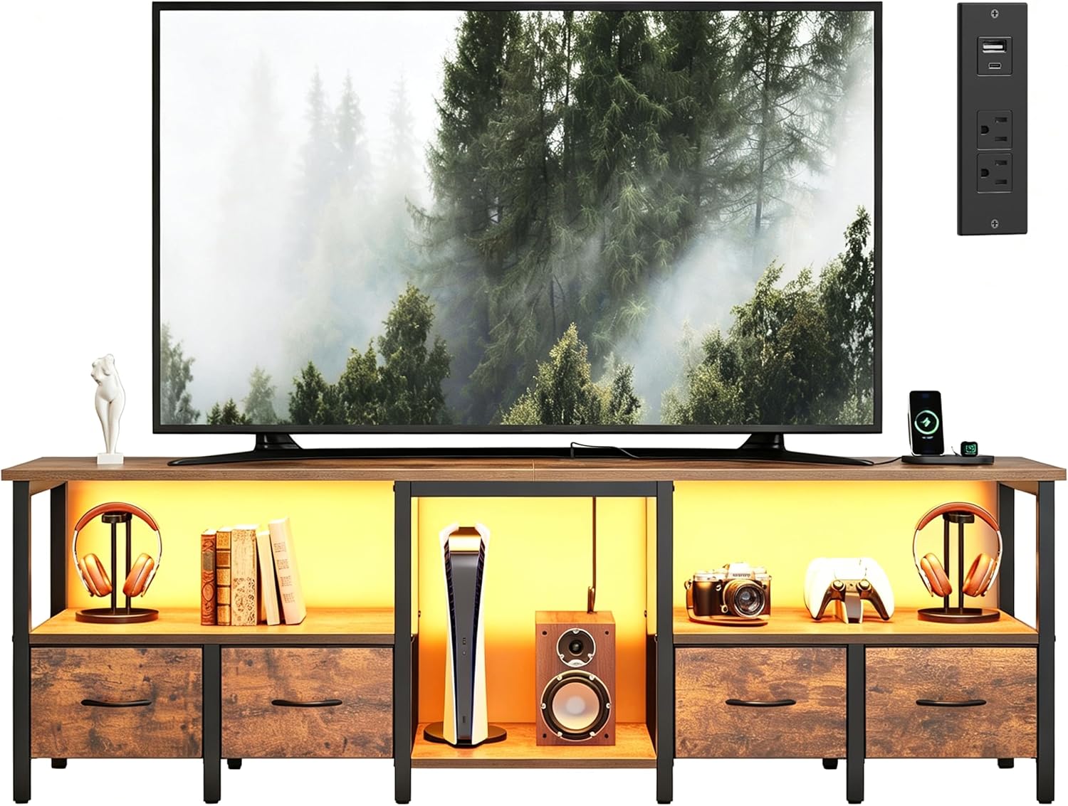 TV Stand for TVs up to 80 Inch,...
