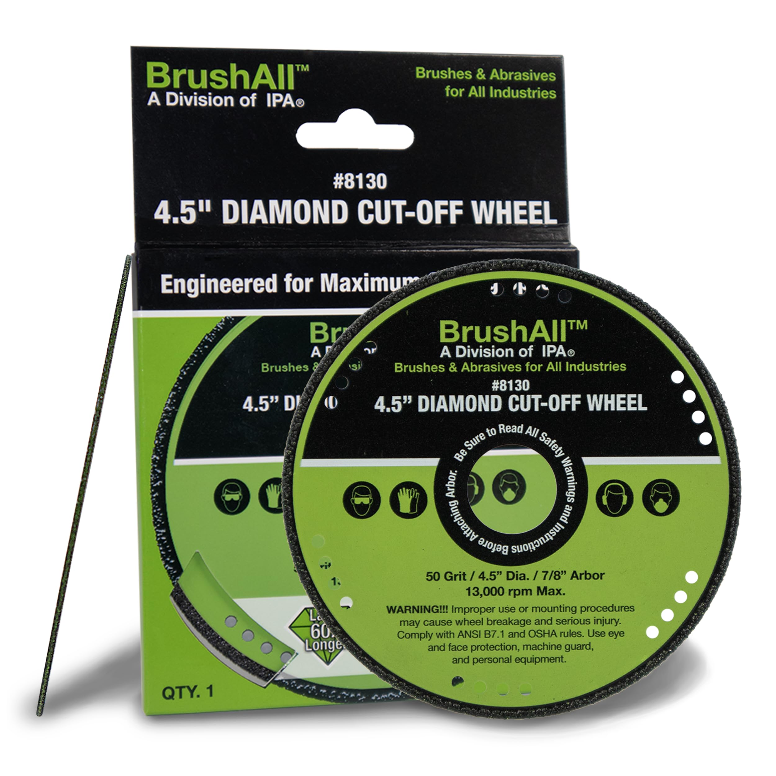 BrushAll Diamond Grinding and Cut-Off Wheel (4.5" Diamond Cut-Off Wheel)