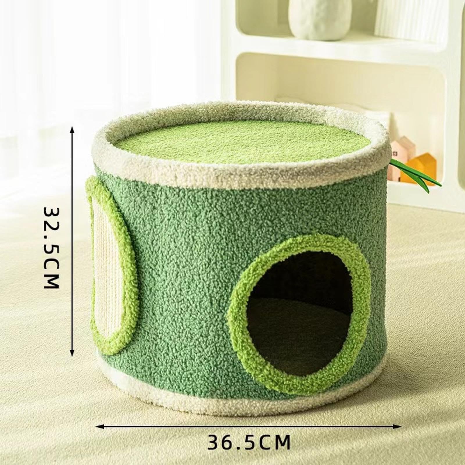 Cama para Gatos, Cubo para Gatos, Condominios, Muebles de Protección, Casa para Gatos, Rascador Y Cuenco para Gatos para Múltiples Mascotas Pequeñas,