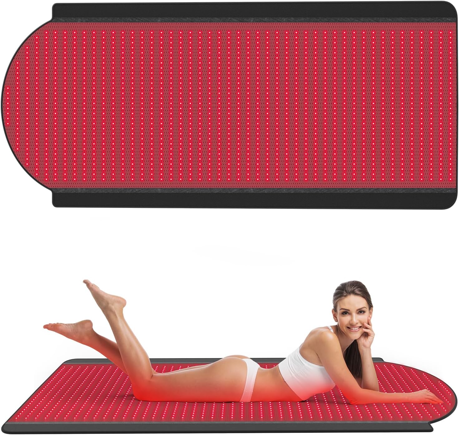 Red Light Therapy Mat 71x33 Inch Full Body 1380 LEDs Dual Wavelength (660nm & 850nm) Infrared Light Therapy Pad for Pain Relief Improved Sleep