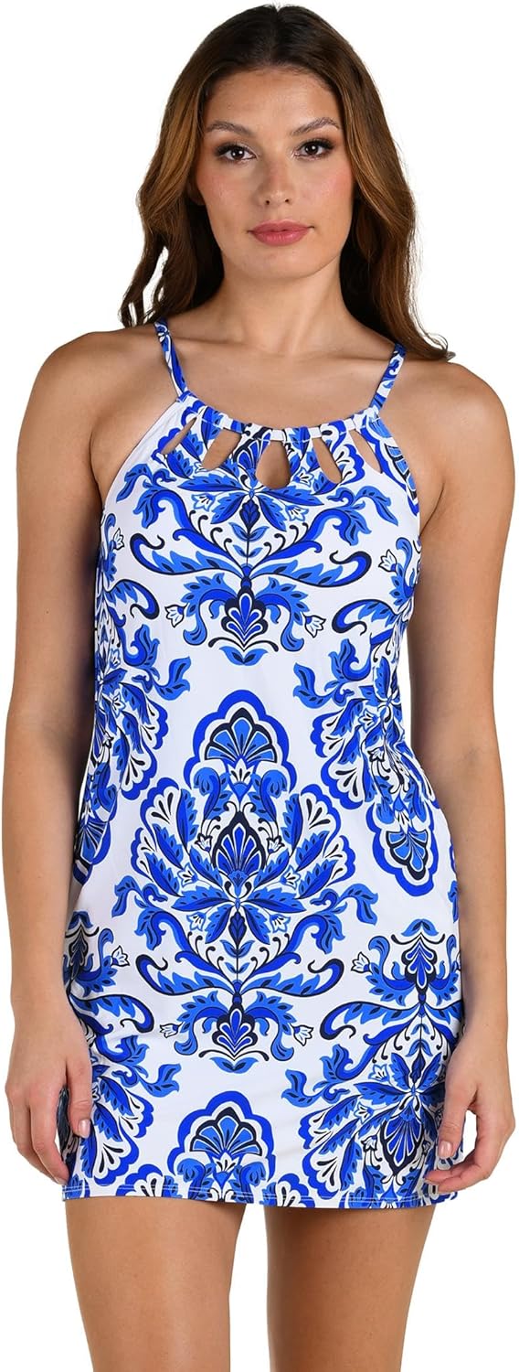 24th & Ocean Women's High Neck Dress Swimsuit Cover Up